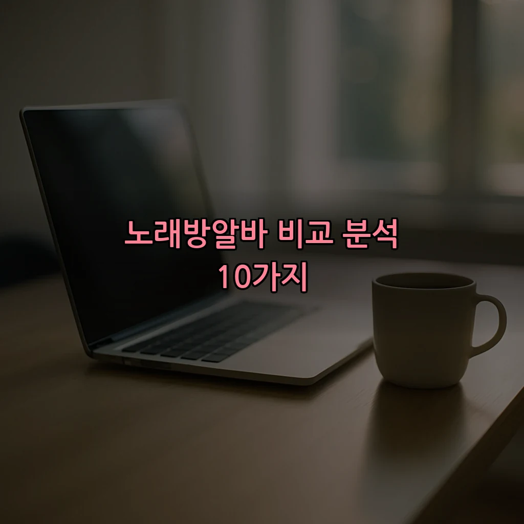 노래방알바 비교 분석 10가지