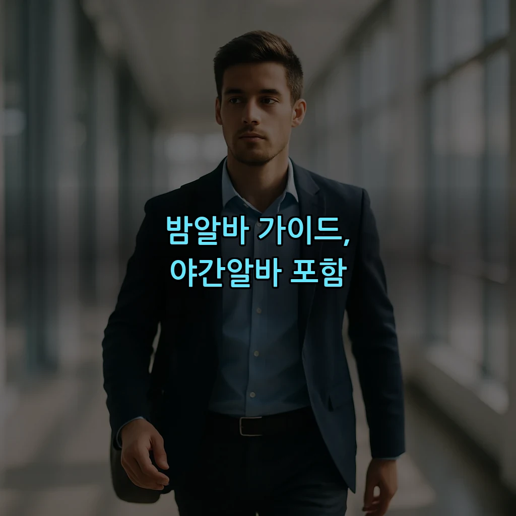 밤알바 가이드, 야간알바 포함