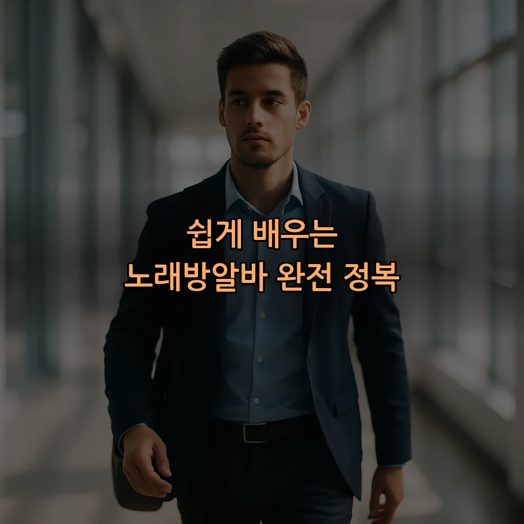 쉽게 배우는 노래방알바 완전 정복