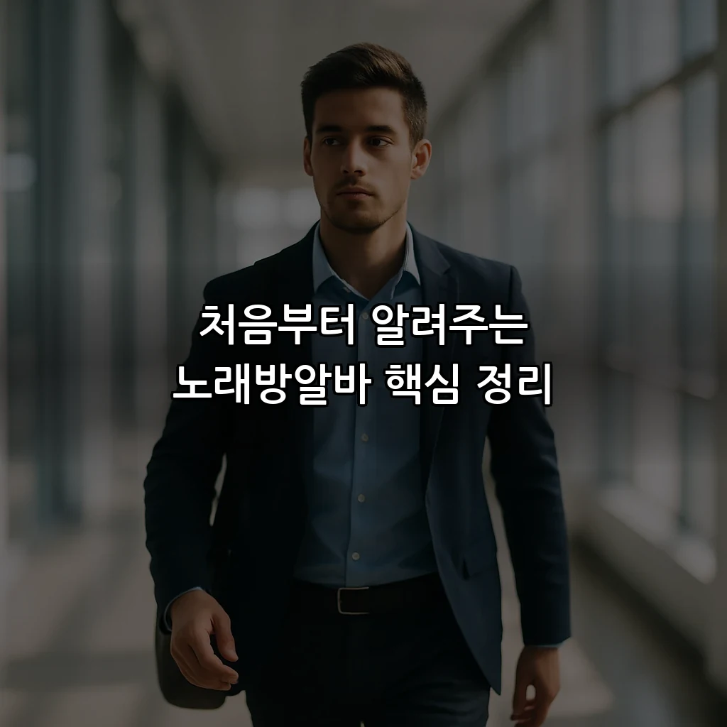 처음부터 알려주는 노래방알바 핵심 정리