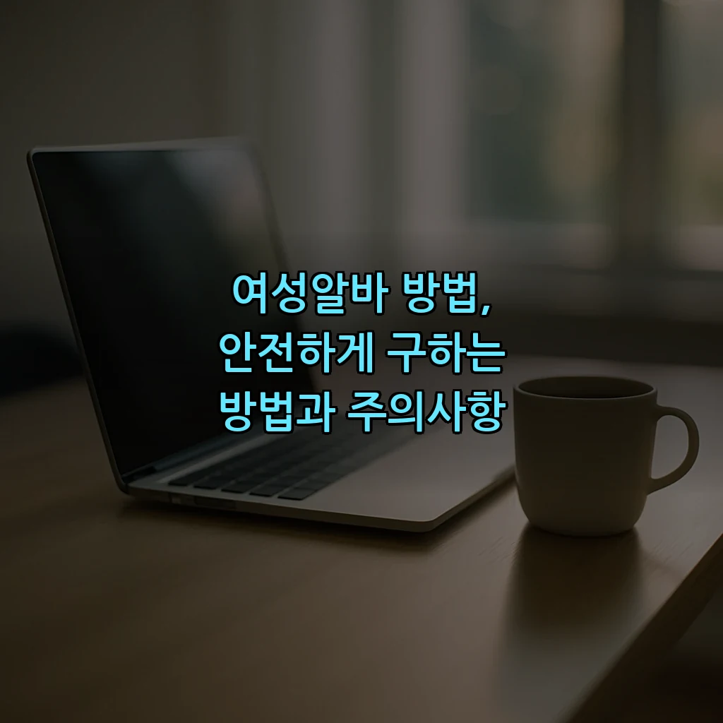 여성알바 방법, 안전하게 구하는 방법과 주의사항