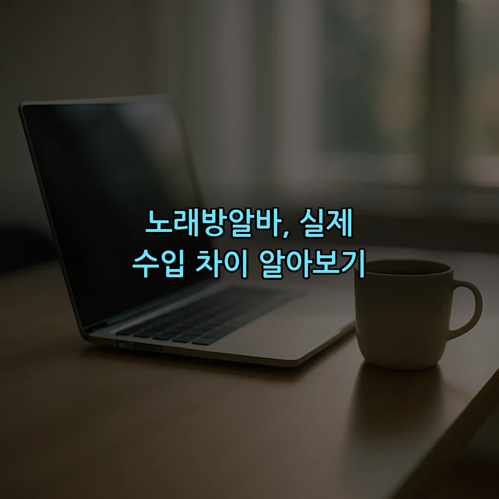 노래방알바, 실제 수입 차이 알아보기